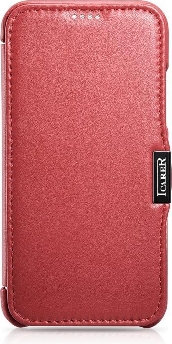 Produktbild iCarer iPhone X/XS - Luxury Series Flip Case Rot RIX02 (Apple iPhone X)