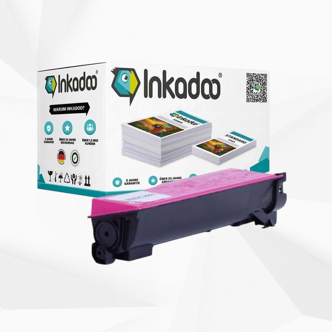 Inkadoo, Toner, Toner kompatibel zu Kyocera/Mita 1T02HMBEU0 / TK-550M Toner, magenta Magenta (M)
