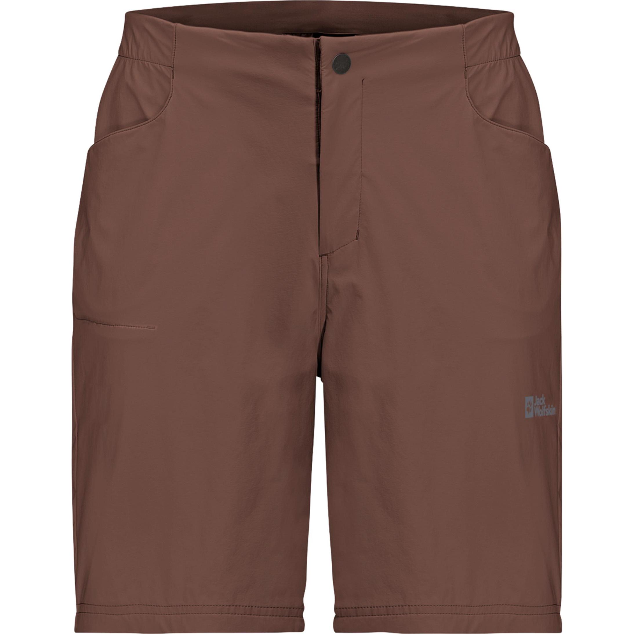Jack Wolfskin, Herren, Velohosen, Gravex Shorts M (48), Rot, 48