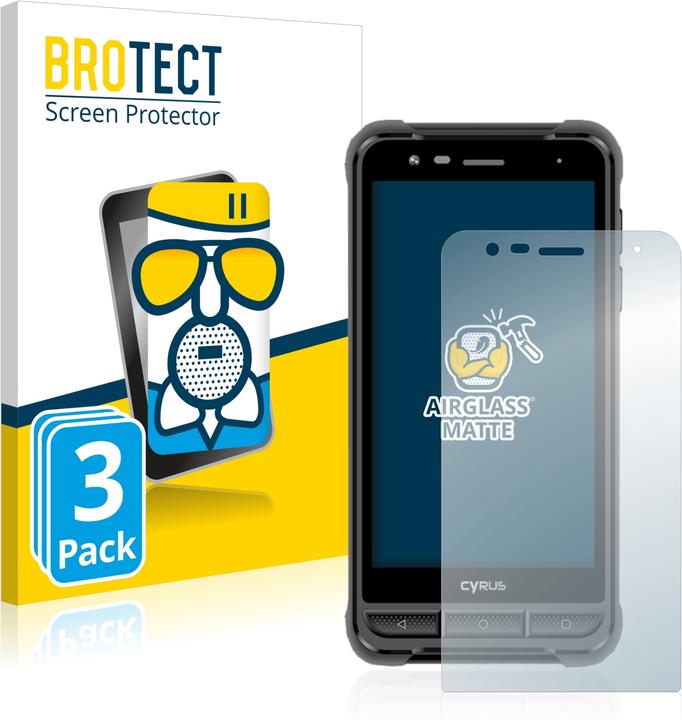 Produktbild BROTECT AirGlass Panzerglasfolie Matt (3 Stück, Cyrus CS 22 XA)