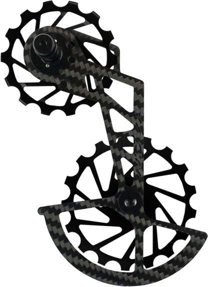 Actual product image Nova Ride Rear derailleur, carbon/ceramic, type Shimano Ultegra/Dura-Ace 12S, black (12-speed)