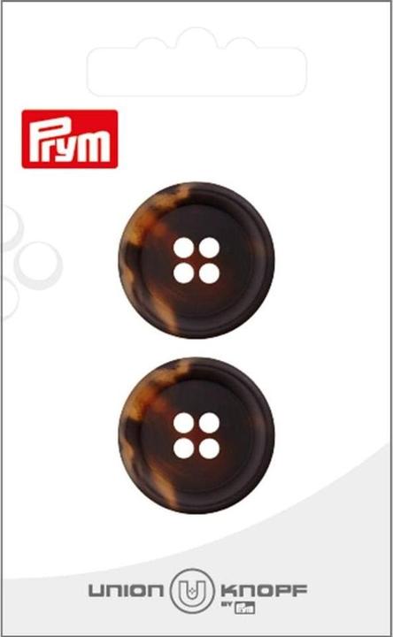 Produktbild Prym Knöpfe Polyester 23 mm, 2 Stück, Dunkelbraun