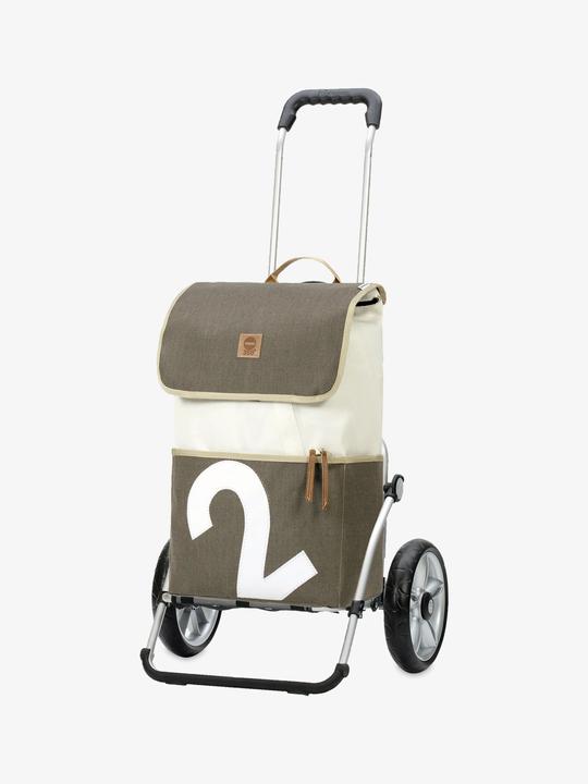 Actual product image Andersen Shopping trolley ROYAL ALU MOLE grey/small patterned