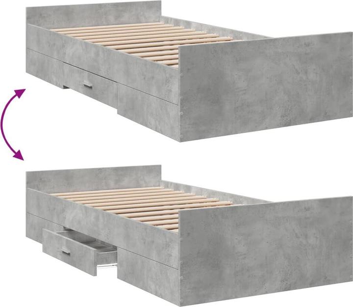 Image du produit vidaXL Cadre de lit avec tiroirs (100 x 200 cm)