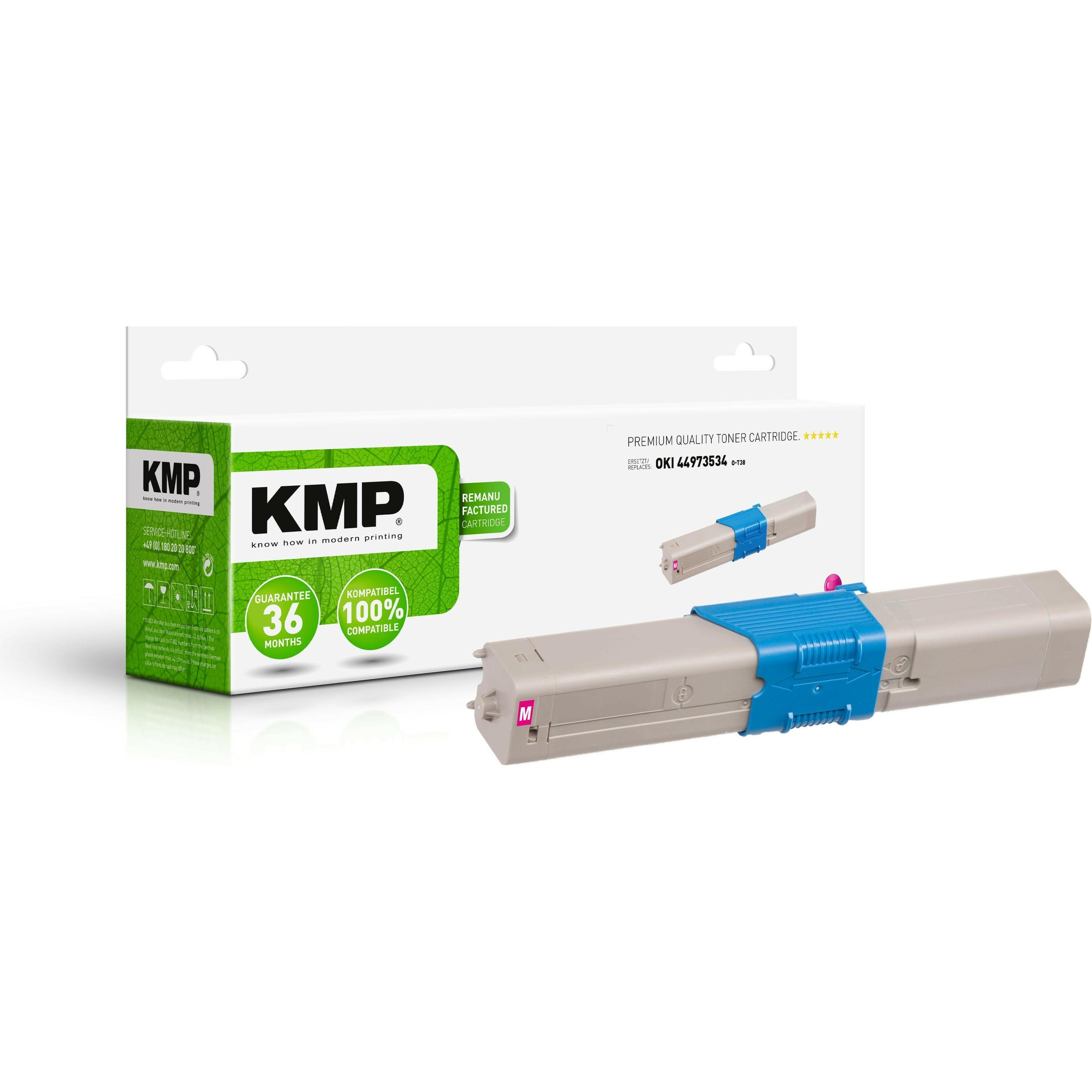 KMP, Toner, O-T38 - Magenta - kompatibel - Tonerpatrone (M)