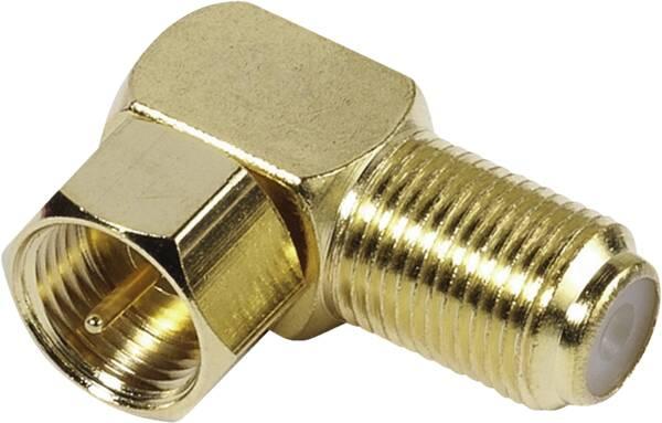 Produktbild Vivanco SAT F - Winkeladapter, vergoldet