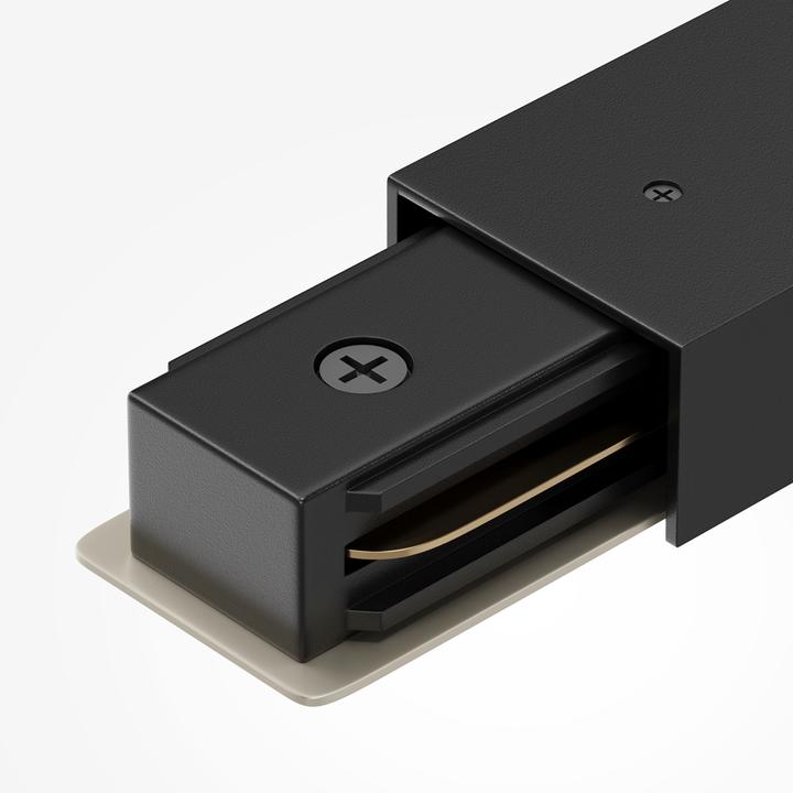 Image du produit Maytoni TRA001CB-11B Connecteur longitudinal pour barres Unity monophasées noir avec option d'alimentation