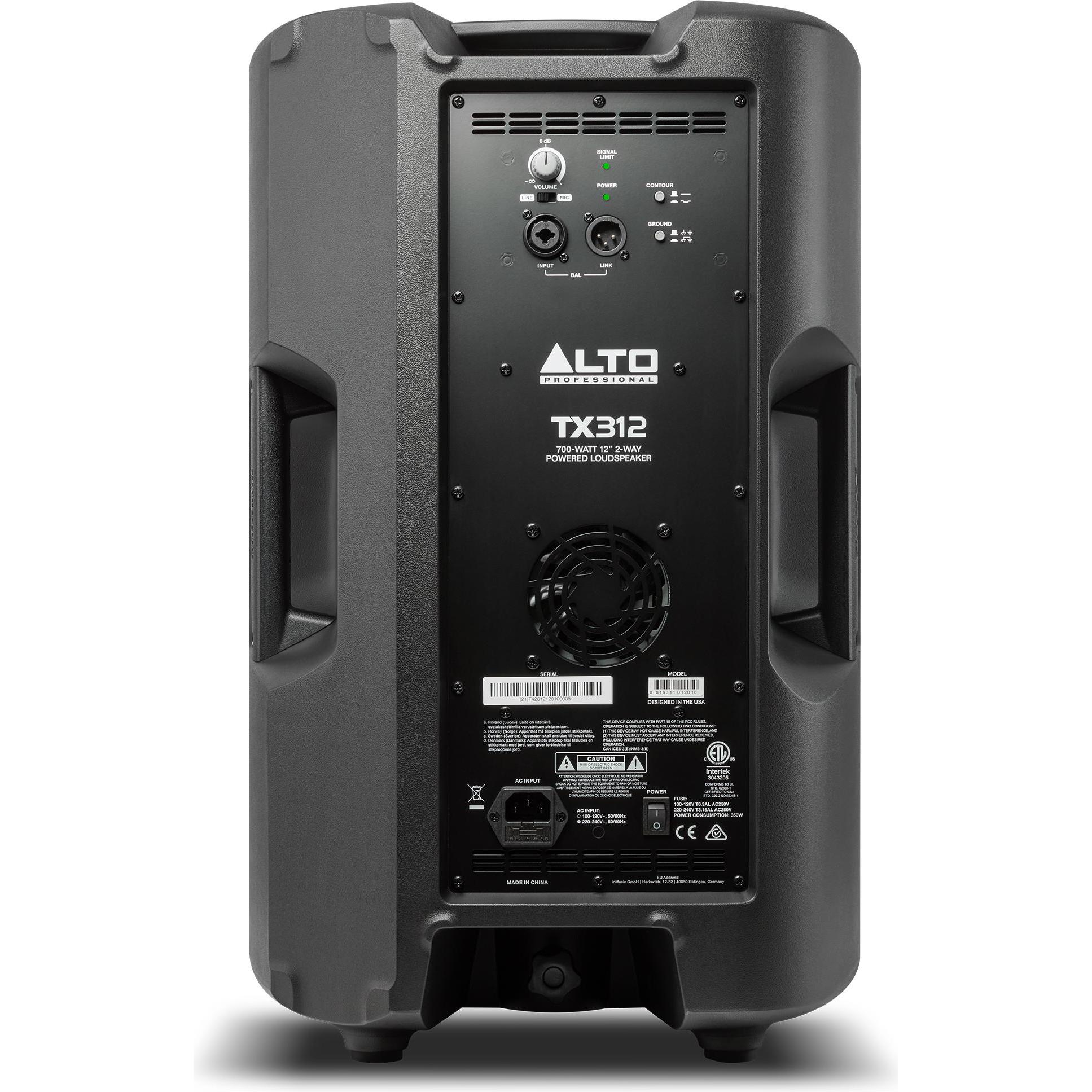 Thumbnail - Alto TX312 (Aktiv), PA Lautsprecher, Schwarz