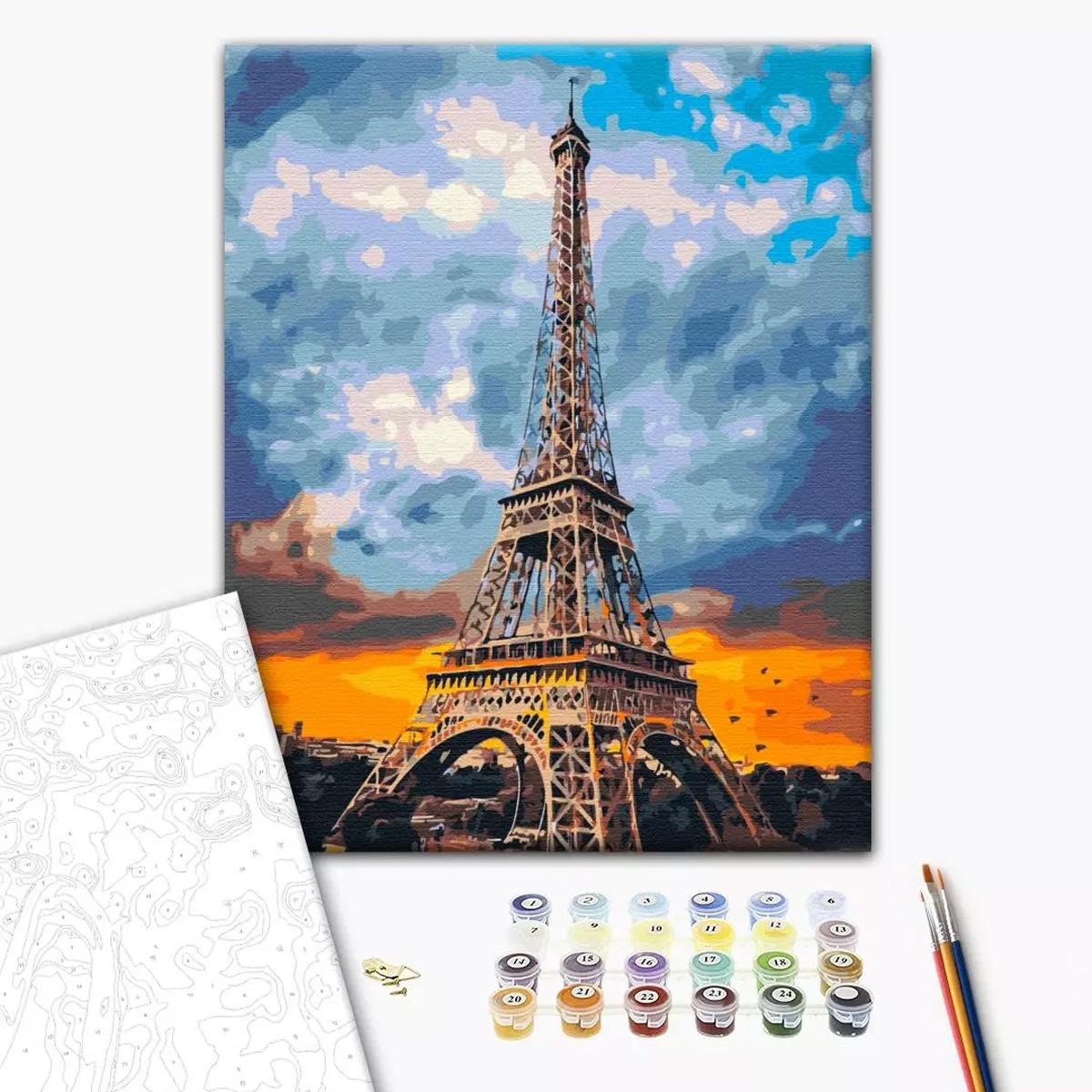 Brushme paint by numbers, 40x50 cm, Iron Lady of Paris, 1 pz.