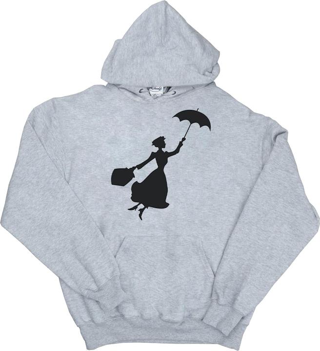 Actual product image Disney Mens Mary Poppins Flying Silhouette Hoodie (3XL)