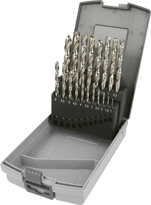 Produktbild Heller HSS Metall-Spiralbohrer-Set 19 (1, 2, 9, 1,5, 10 mm, 2,5, 9,5, 3 bis 8,5)