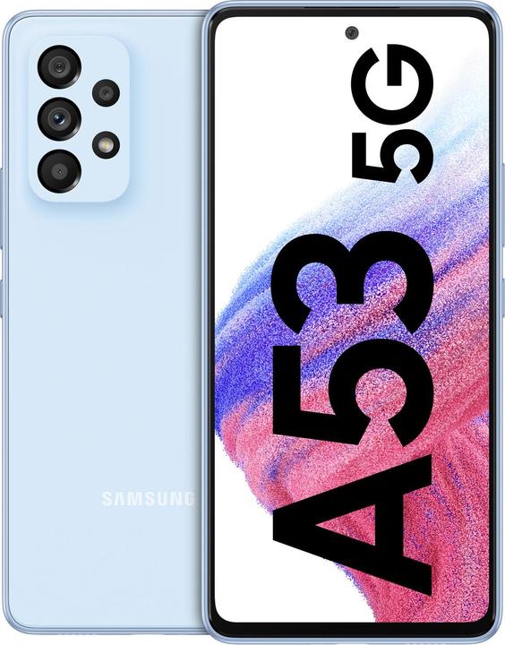 Immagine prodotto Samsung Galaxy A53 5G EU (256 GB, Blu impressionante, 6.50", Doppia SIM, 5G)