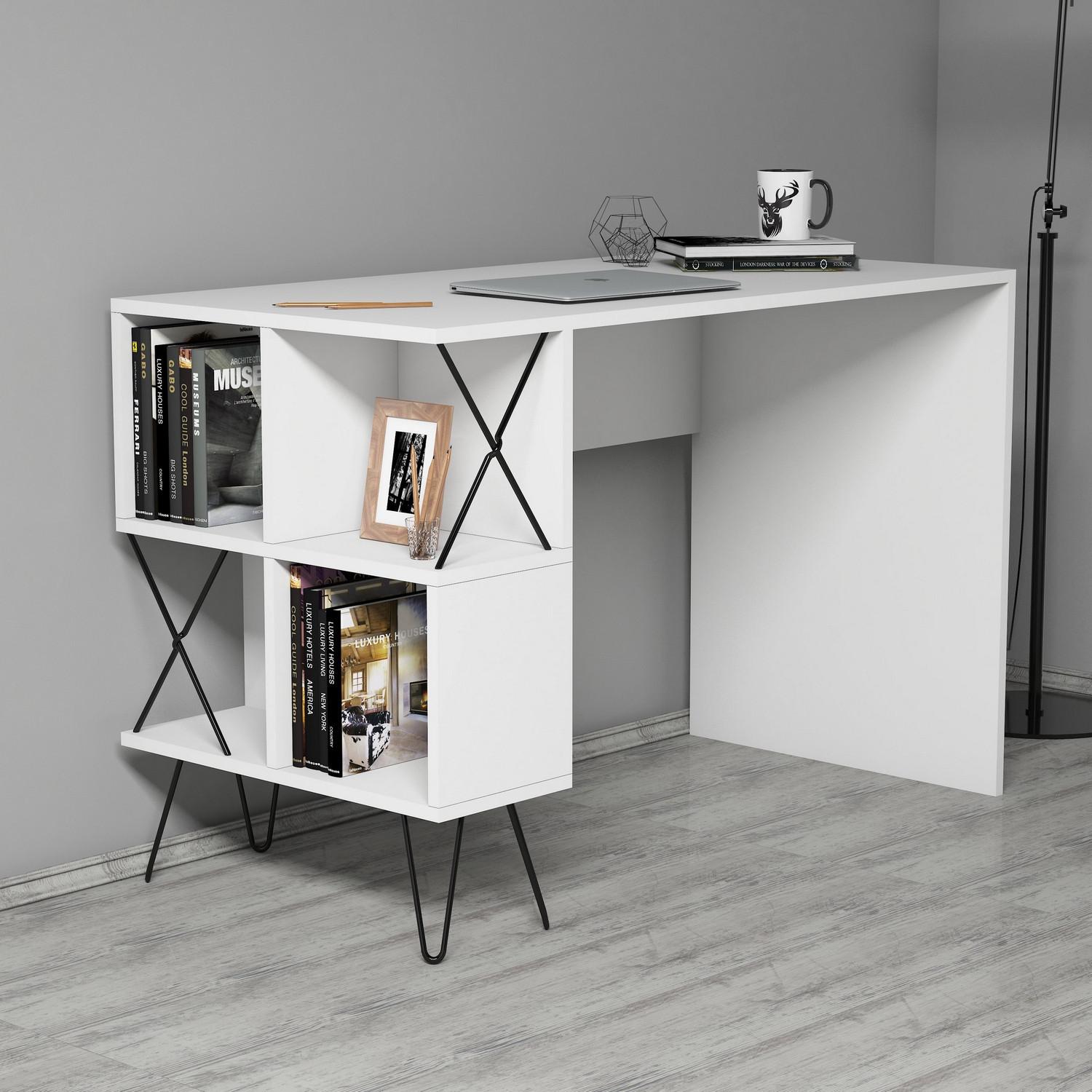 Thumbnail - Hanah Home, Schreibtisch, Selene (60 x 120 x 80 cm)