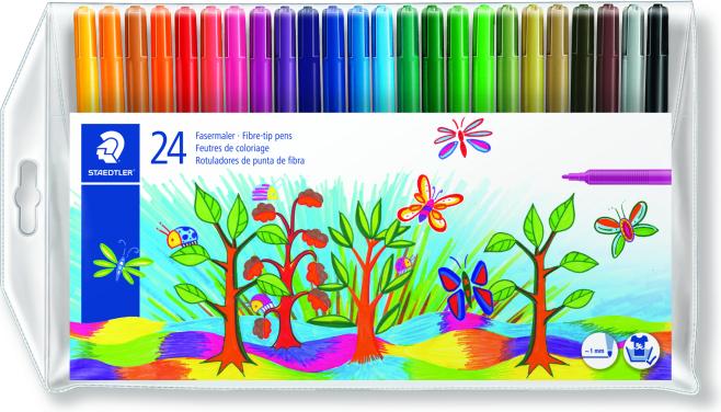 Image du produit Staedtler Feutre de coloriage NC 24 couleurs assorties (24x)