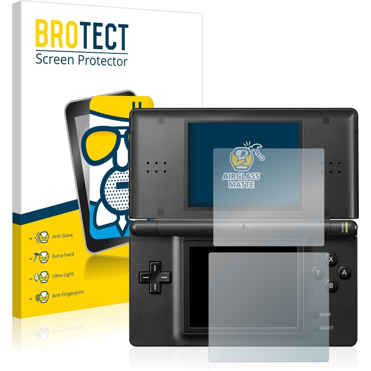 BROTECT AirGlass Panzerglasfolie Matt (DSi XL), Weiteres Gaming Zubehör, Grau