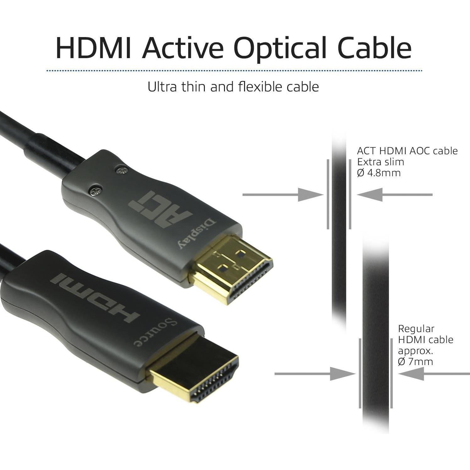 ACT HDMI (Typ A) — HDMI (Typ A) (25 m, HDMI), Video Kabel
