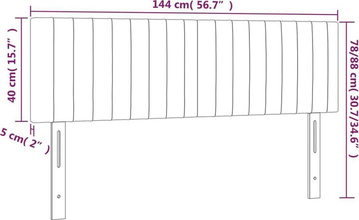 Image du produit vidaXL Laureen (144 x 5 x 88 cm)