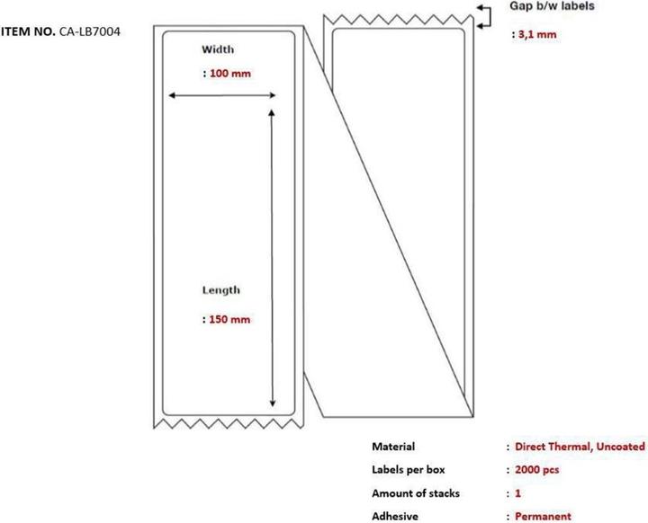 Produktbild Capture Ship-label 100 x 150mm
