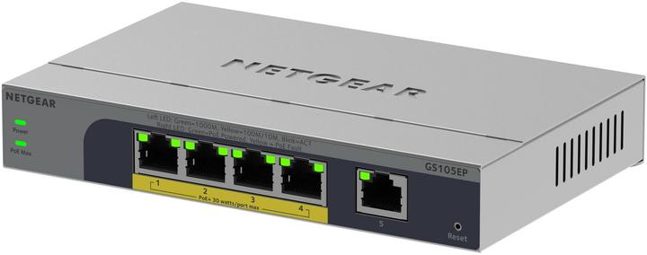 Netgear 5PT GB PLUS SWICH W/ POE+ GS105EP (5 Ports)