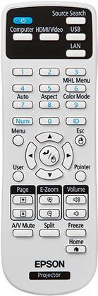 Actual product image Epson Remote control for EB-U42 (Device-specific remote control, Infrared)