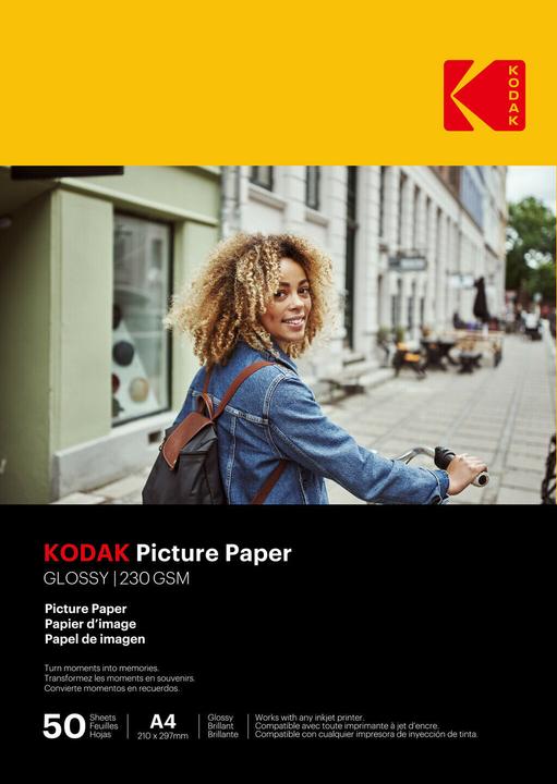 Image du produit Kodak Papier photo 230g 11.8 mil Glossy 4/6x100 (9891267) (230 g/m², 21 x 29,7 cm)