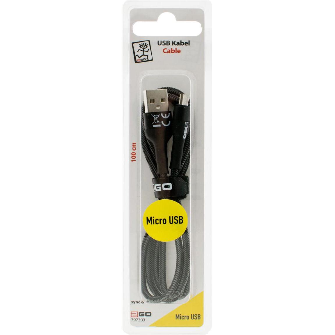 Thumbnail - 2GO 797303 USB Kabel USB B Micro-USB B (1 m), USB Kabel