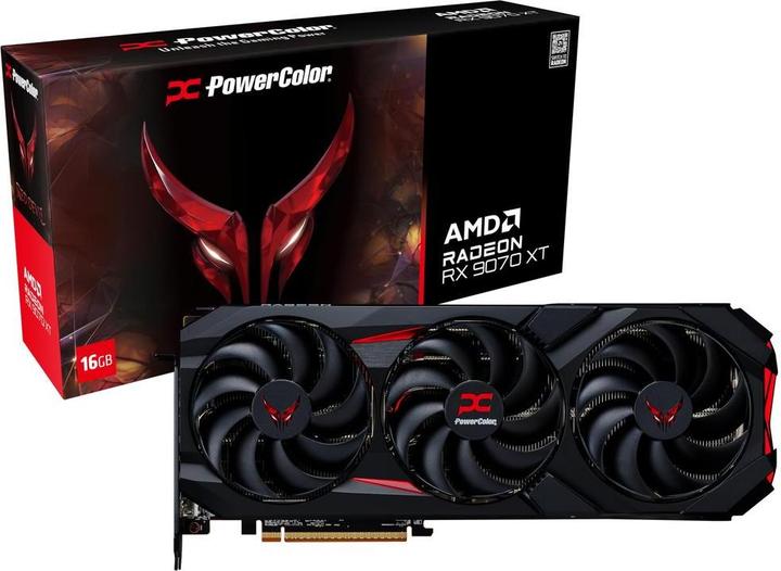Actual product image Powercolor Radeon RX 9070 XT OC Red Devil (16 GB, GDDR6)