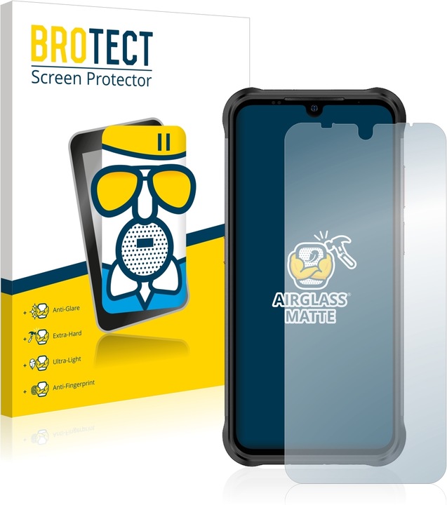 Produktbild BROTECT AirGlass Panzerglasfolie Matt (1 Stück, Ulefone Power Armor 14 Pro)