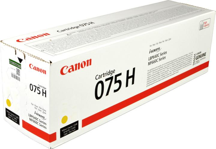 Actual product image Canon Toner Cartridge 075 H Y yellow (Y)