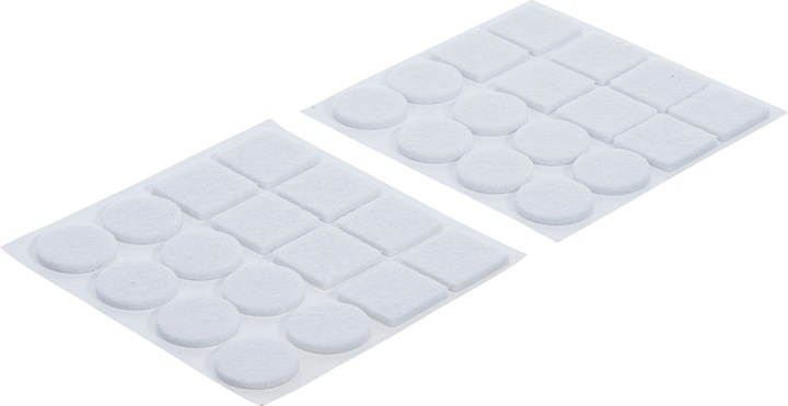 Produktbild BGS Filzgleiter-Satz weiss 32-tlg. (Filzgleiter, 32 Stück)