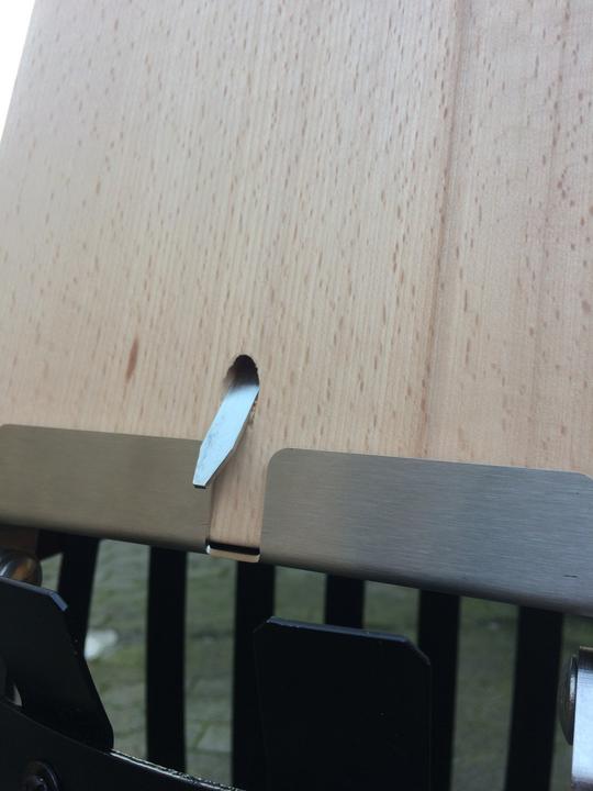 Actual product image Grillfürst Flame salmon board beech 140mm clamp variant IDD