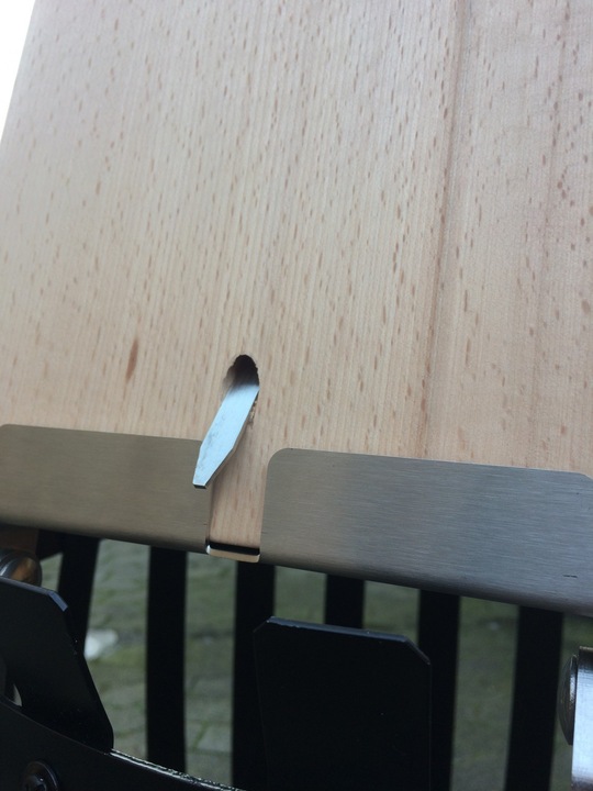 Actual product image Grillfürst Flame salmon board beech 190mm clamp variant IDD