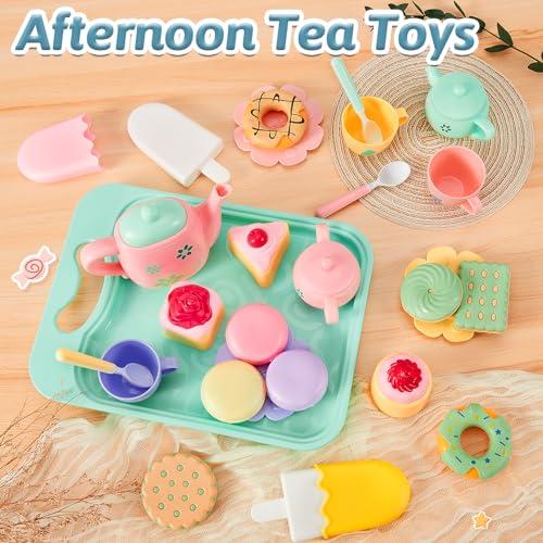 Immagine prodotto Activity Board Set da tè per bambini con accessori da cucina Giocattoli da tè per bambini Gioco di ruolo per