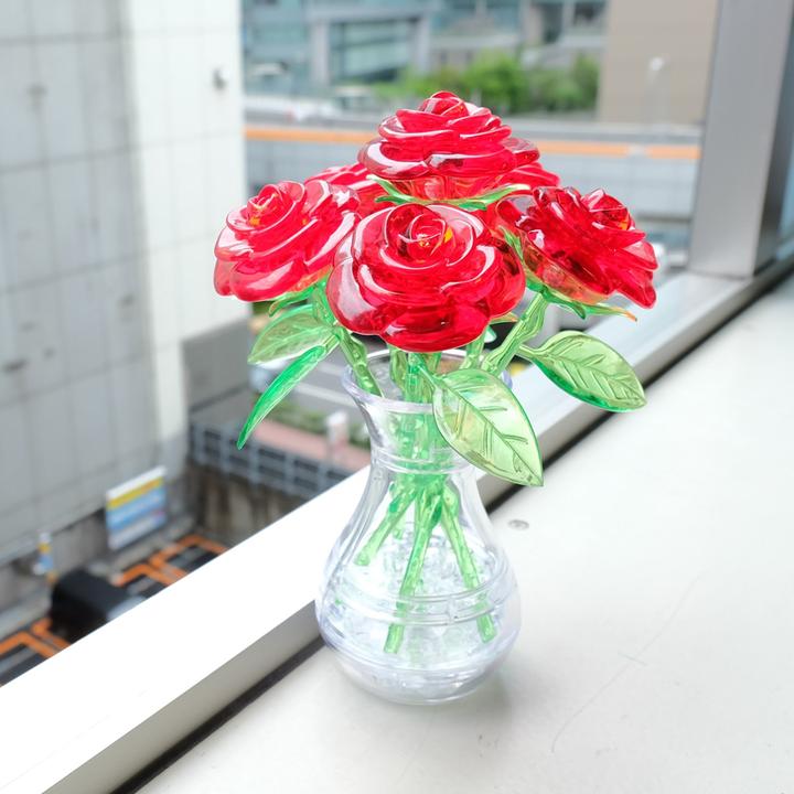 Actual product image HCM Kinzel 3D Crystal Roses (47 pieces)
