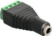 Productafbeelding Delock 65457 Adapter stekkerdoos 3,5 mm / klemmenblok 4 pins (Hoekadapter)