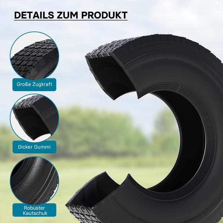 Immagine prodotto Wiltec Pneumatico per tosaerba 16x5.00-8 con battistrada a blocchi per tosaerba a scoppio e carrelli a mano (Tosaerba)