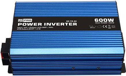 Produktbild Rs Pro Spannungswandler, 12V / 230V 600W Reine Sinuswelle