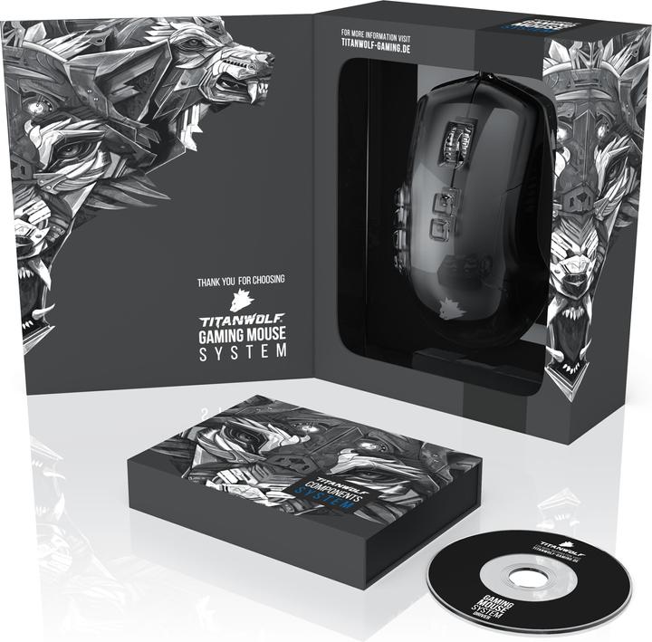 Actual product image Titanwolf System USB Gaming Mouse (Cable)