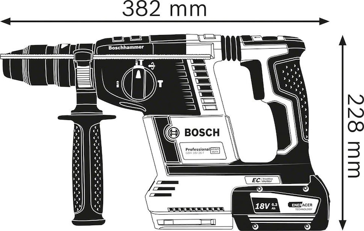 Actual product image Bosch Professional Gbh 18v-26f (Rechargeable battery operated)