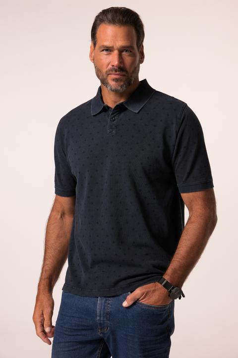 Produktbild JP1880 Poloshirt, Halbarm, Piqué, Alloverdruck, Vintage Look (8XL)