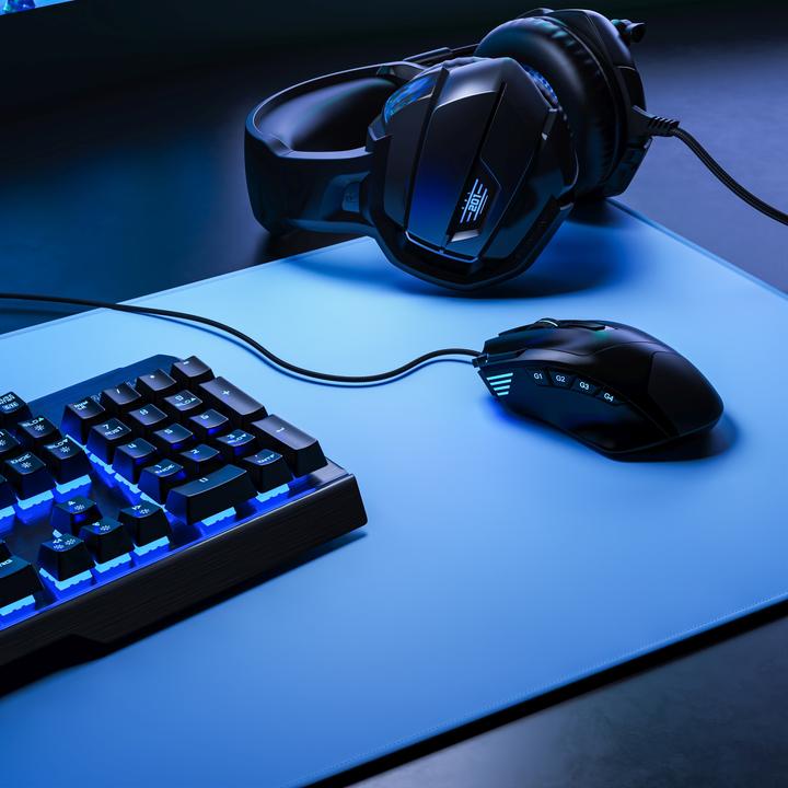 Image du produit CSL Tapis de souris de jeu, XXL, 900 x 400 x 3 mm, sous-mains, extra-large, lavable (XXL)