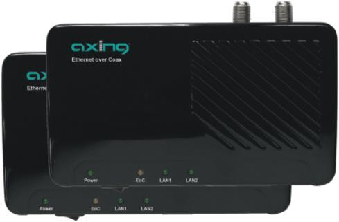 Actual product image Axing Ethernet over Coax