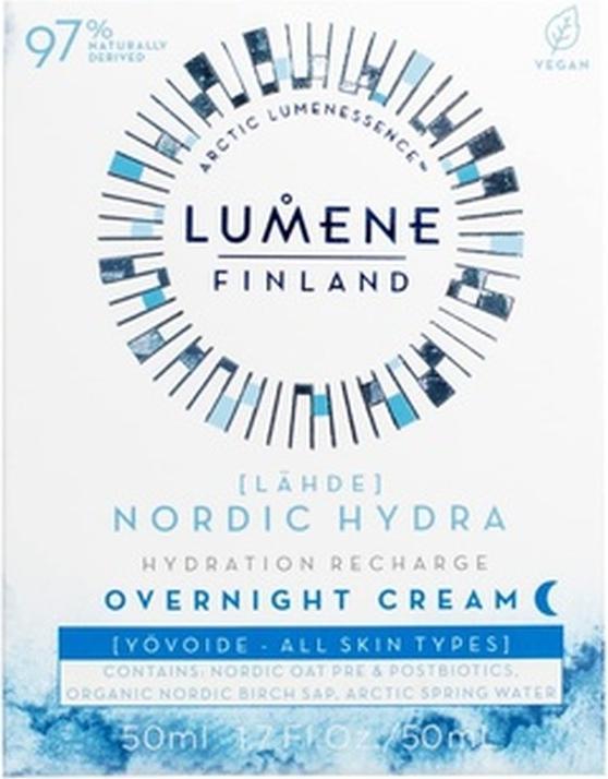 Image du produit Lumene Hydration Recharge Overnight Cream Hydratant visage à l'acide hyaluronique 50ml (50 ml, Crème de nuit)