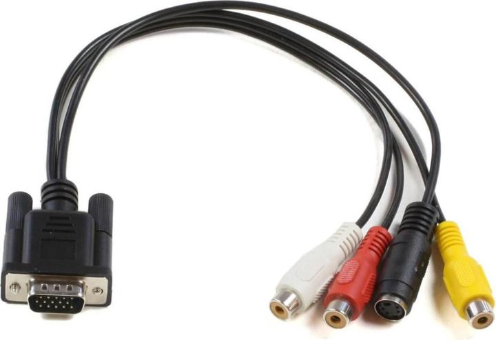 Produktbild MicroConnect VGA – S-Video / Verbundkabel (0.30 m)