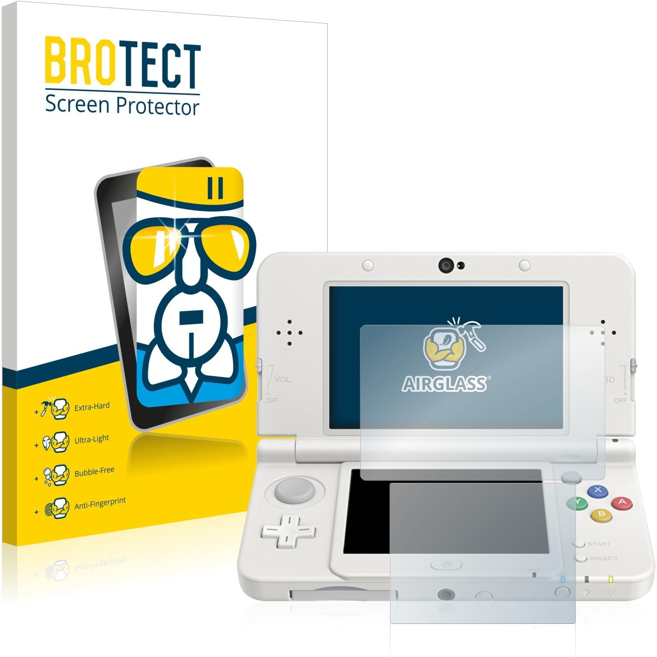 BROTECT AirGlass Panzerglasfolie (DSi XL), Weiteres Gaming Zubehör, Transparent