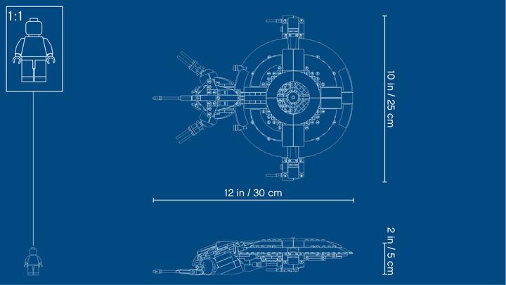 Actual product image LEGO Droid Gunship (75233, LEGO Star Wars)