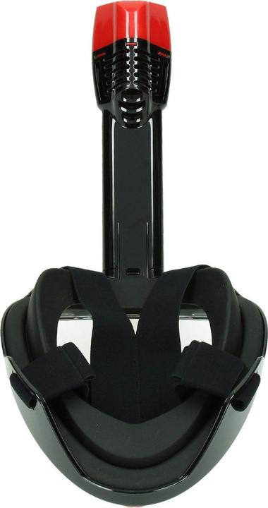 Actual product image Caruba Full Face Snorkel Masker Pro Extra Long + Action Cam Mount (Zwart + Rood S/M)