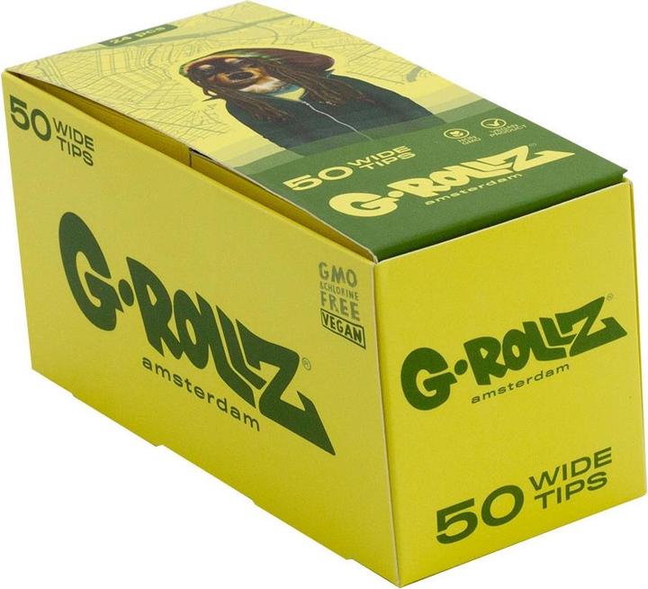 Image du produit G-Rollz Pets Rock Reggae Yellow Filter Tips Présentoir