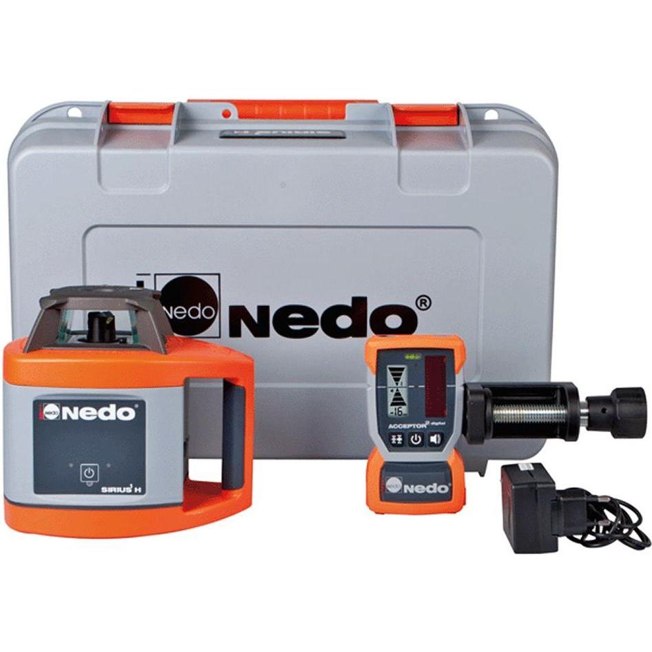 Nedo, Laser lineare, 471933 SIRIUS 1 H Rotationslaser + Laserempfänger Akzeptor 2