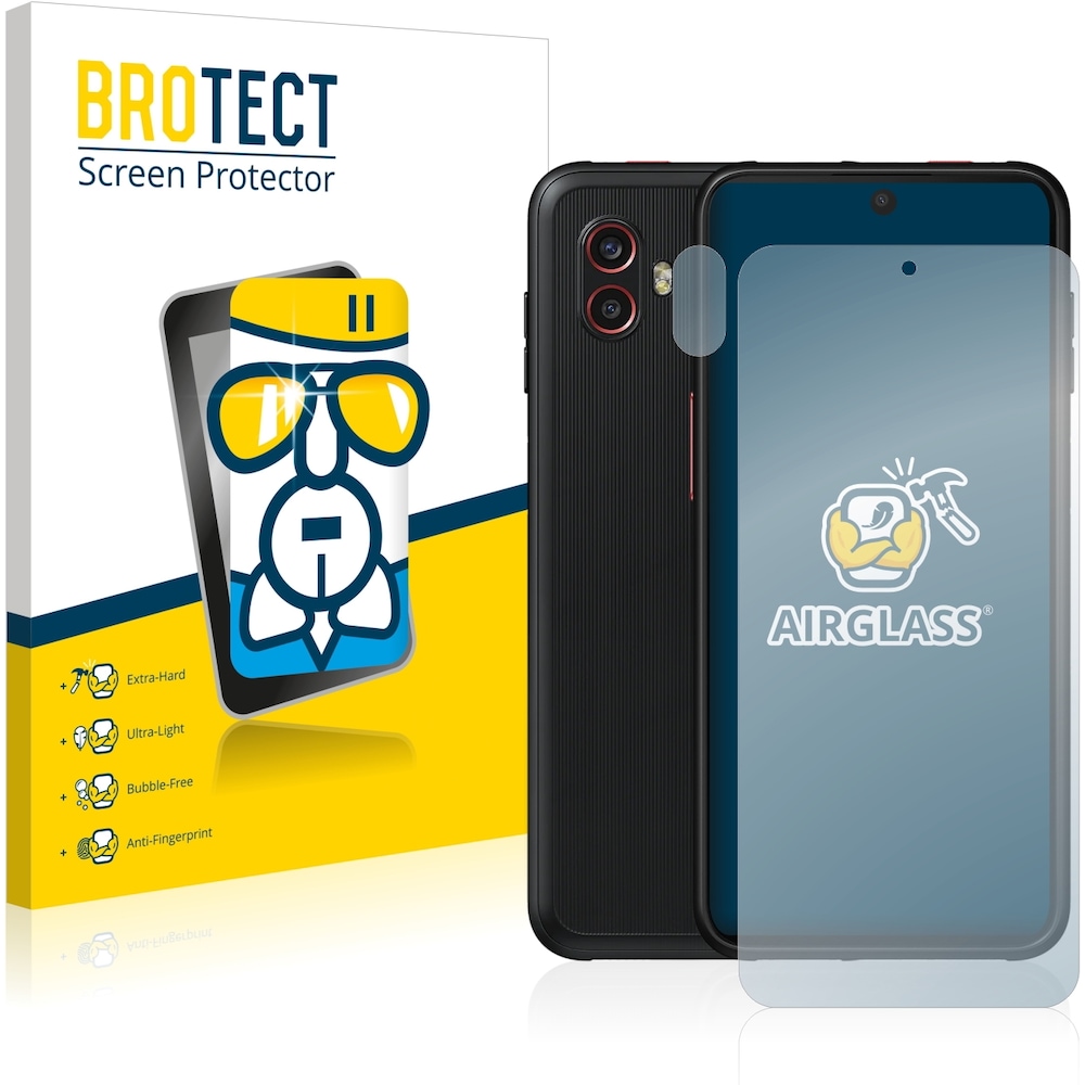 BROTECT AirGlass Panzerglasfolie (1 Stück, Samsung Galaxy XCover 6 Pro), Smartphone Schutzfolie, Transparent